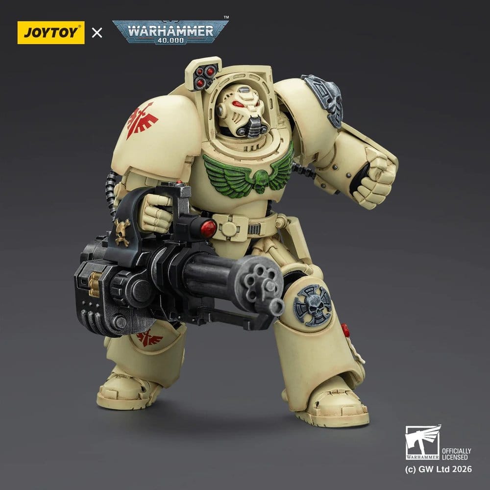 Warhammer 40,000 Action Figure Dark Angels Deathwing Terminator 3 with Power Fist and Assault Cannon 14 cm - Joy Toy Action Figures