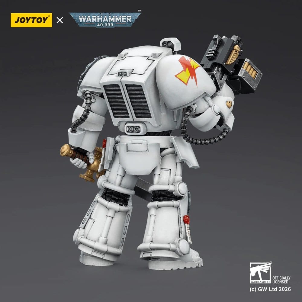 Warhammer 40,000 Action Figure White Scars Terminator 1 with Power Sword and Storm Bolter 14 cm - Joy Toy Action Figures
