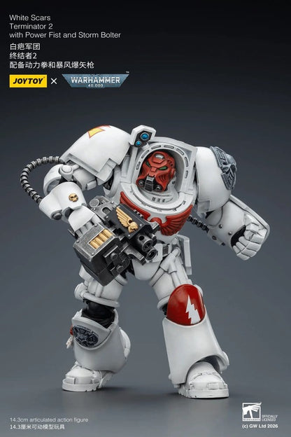 Warhammer 40,000 Action Figure White Scars Terminator 2 with Power Fist and Storm Bolter 14 cm - Joy Toy Action Figures