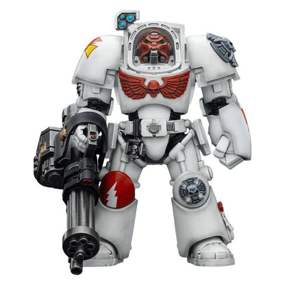 Warhammer 40,000 Action Figure White Scars Terminator 3 with Power Fist and Assault Cannon 14 cm - Joy Toy Action Figures