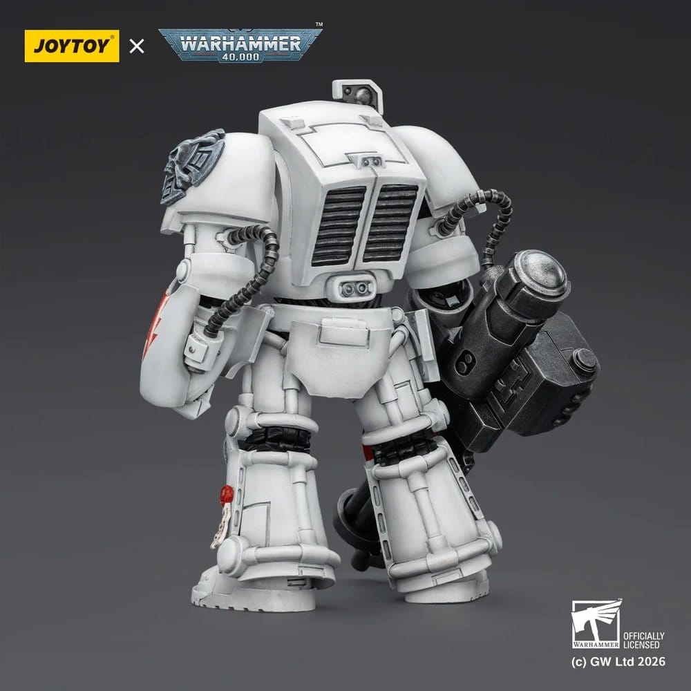 Warhammer 40,000 Action Figure White Scars Terminator 3 with Power Fist and Assault Cannon 14 cm - Joy Toy Action Figures