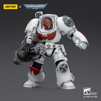 Warhammer 40,000 Action Figure White Scars Terminator 3 with Power Fist and Assault Cannon 14 cm - Joy Toy Action Figures