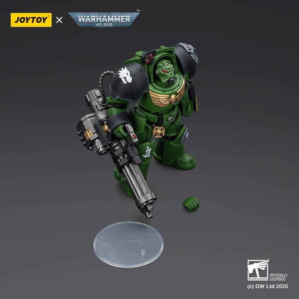 Warhammer 40,000 Action Figure Salamanders Terminator 3 with Power Fist and Assault Cannon 14 cm - Joy Toy Action Figures