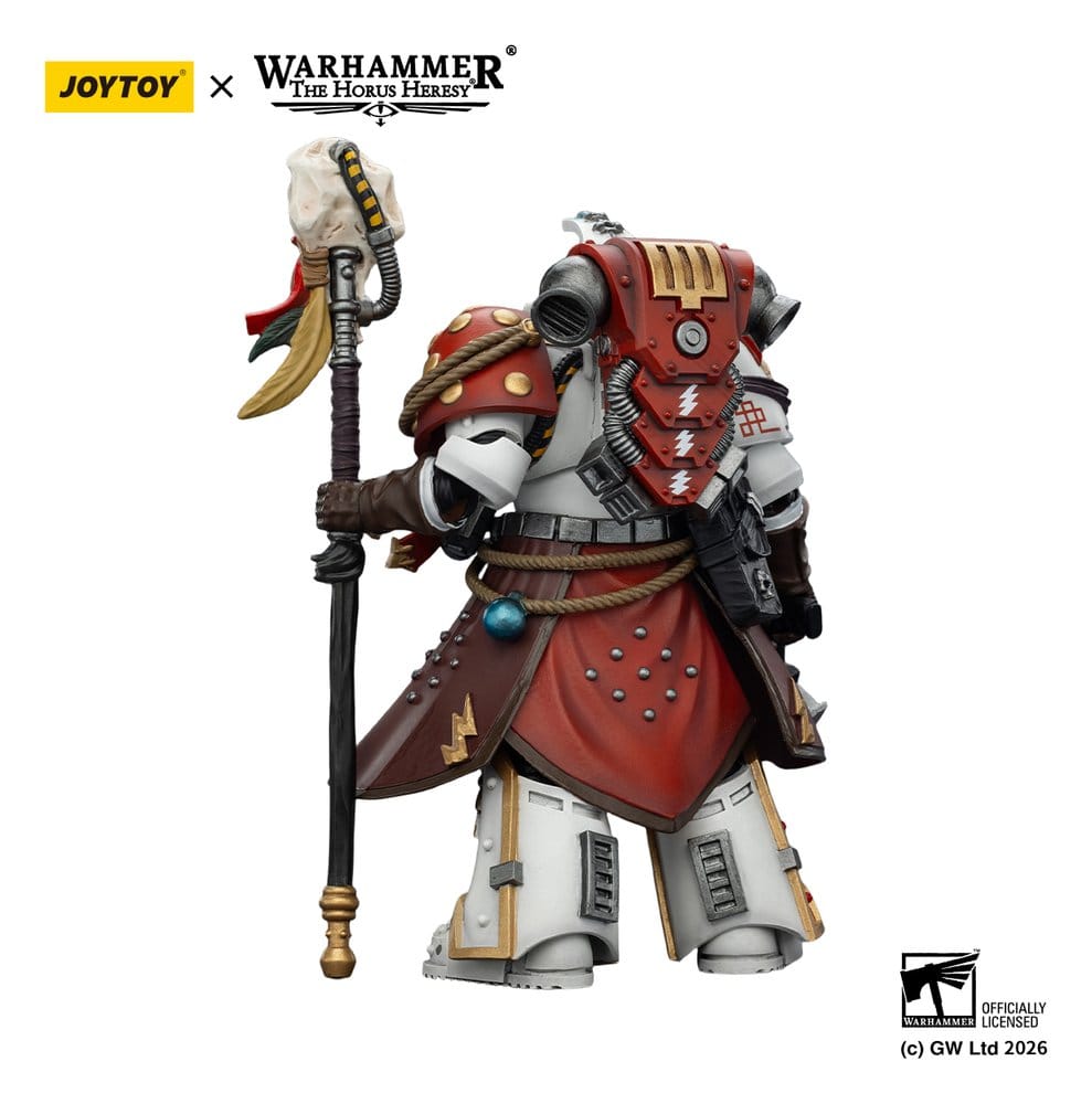 Warhammer 40,000 Action Figure White Scars Stormseer Consulwith Force Staff and Bolt Pistol 12 cm - Joy Toy Action Figures
