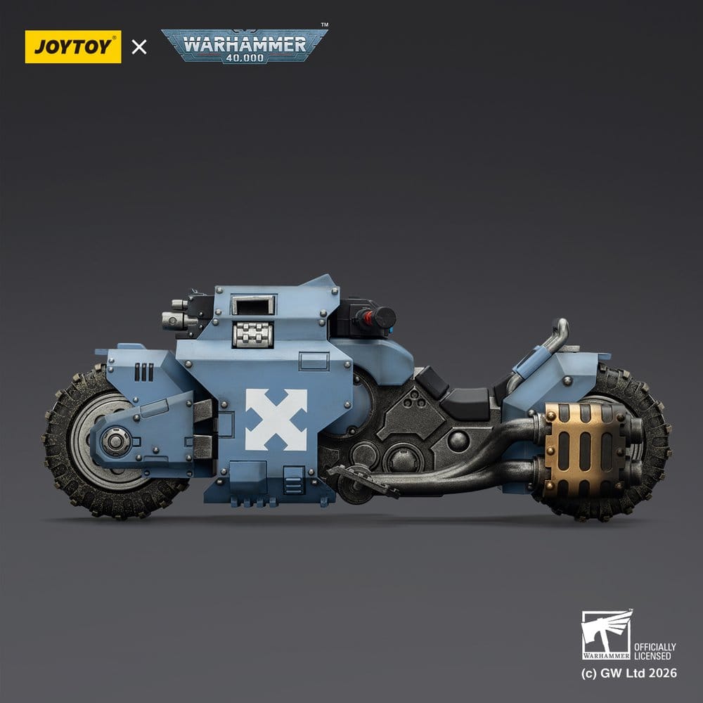 Warhammer 40,000 Raider-pattern Combat Bike Space Wolves with twin-linked bolt rifles 22 cm - Joy Toy Action Figures