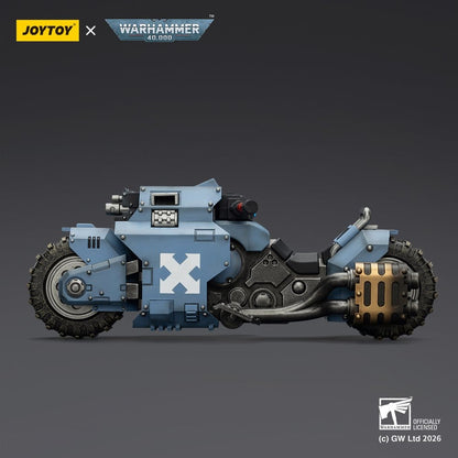 Warhammer 40,000 Raider-pattern Combat Bike Space Wolves with twin-linked bolt rifles 22 cm - Joy Toy Action Figures