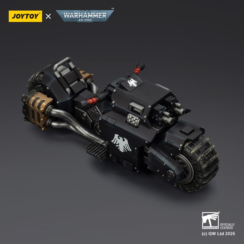 Warhammer 40,000 Raider-pattern Combat Bike Raven Guard with twin-linked bolt rifles 22 cm - Joy Toy Action Figures