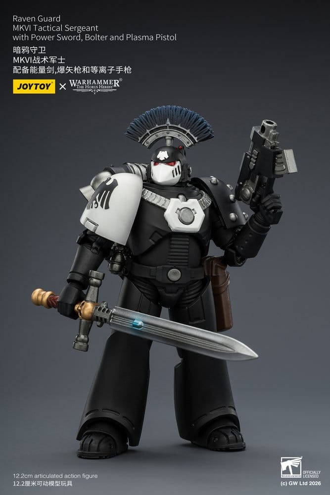 Warhammer 40,000 Action Figure Raven Guard MkVI Tactical Sergeant 12 cm - Joy Toy (CN) Action Figures
