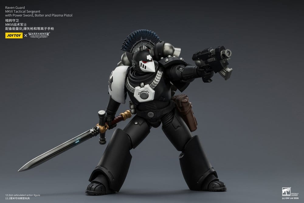 Warhammer 40,000 Action Figure Raven Guard MkVI Tactical Sergeant 12 cm - Joy Toy (CN) Action Figures