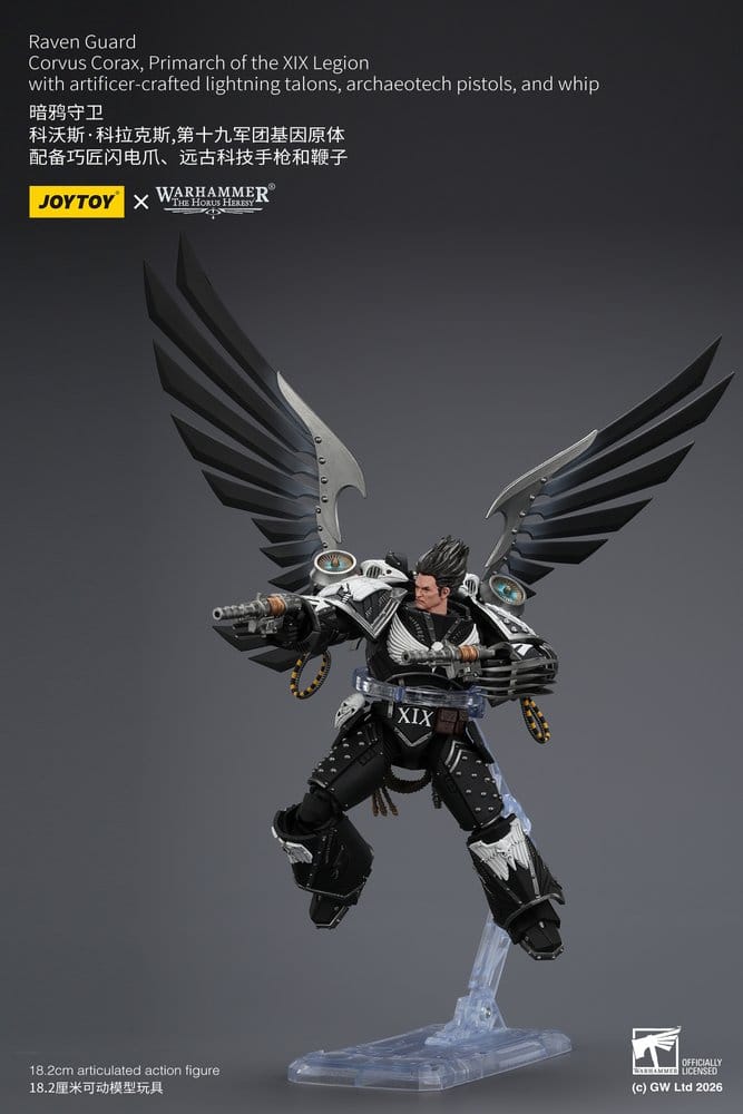 Warhammer 40,000 Action Figure Raven Guard Corvus Corax, Primarch of the XIX Legion 18 cm - Joy Toy (CN) Action Figures