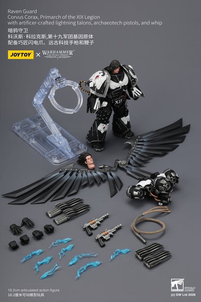 Warhammer 40,000 Action Figure Raven Guard Corvus Corax, Primarch of the XIX Legion 18 cm - Joy Toy (CN) Action Figures