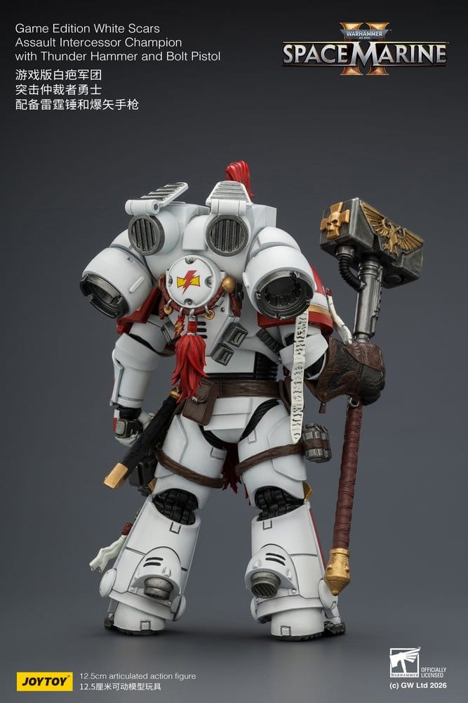 Warhammer Action Figure Game Edition White Scars Assault Intercessor Champion 13 cm - Joy Toy Action Figures