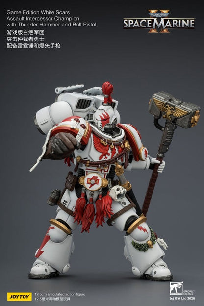 Warhammer Action Figure Game Edition White Scars Assault Intercessor Champion 13 cm - Joy Toy Action Figures