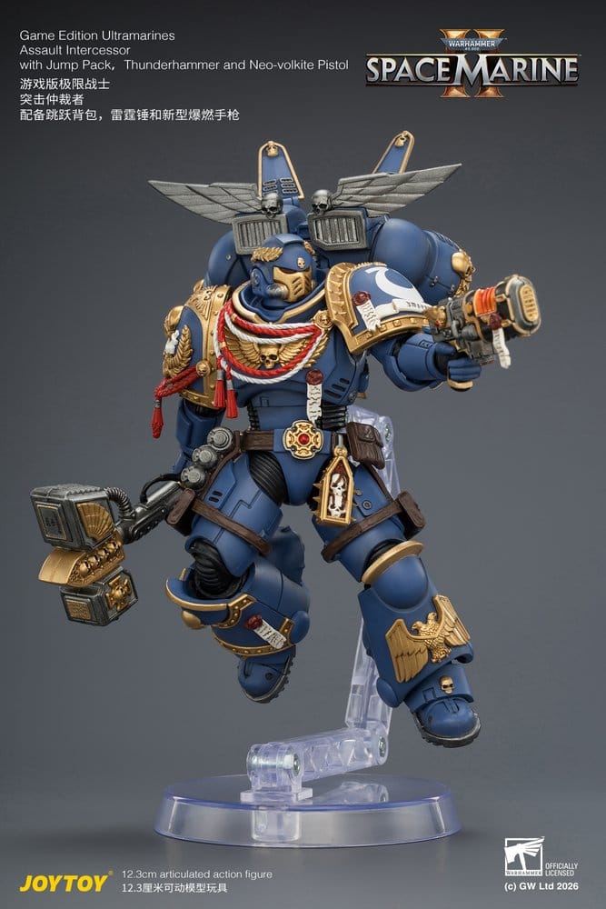 Warhammer Action Figure Game Edition Ultramarines Assault Intercessor 12 cm - Joy Toy Action Figures
