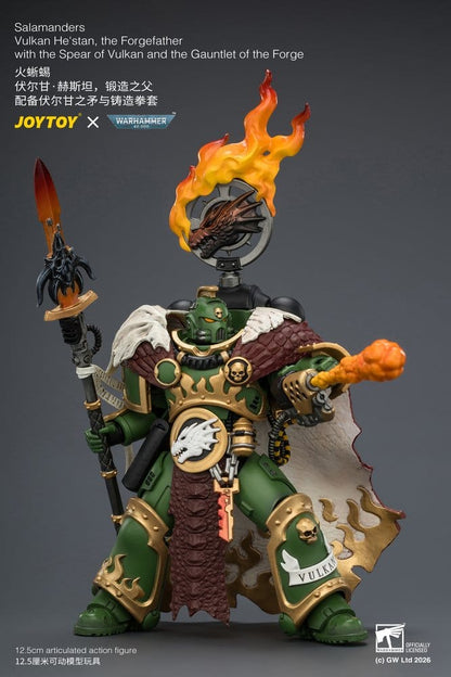 Warhammer Action Figure Salamanders Vulkan He'stan, the Forgefather 13 cm - Joy Toy Action Figures