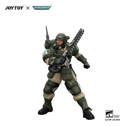 Warhammer Action Figure Astra Militarum Kasrkin 1 with Chainsword and Plasma Pistol - Joy Toy Action Figures