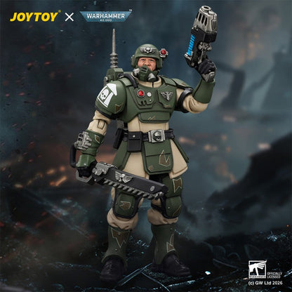 Warhammer Action Figure Astra Militarum Kasrkin 1 with Chainsword and Plasma Pistol - Joy Toy Action Figures