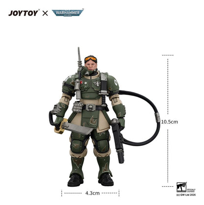 Warhammer Action Figure Astra Militarum Kasrkin 7 with Hot-shot Laspistol and Power Sword - Joy Toy Action Figures