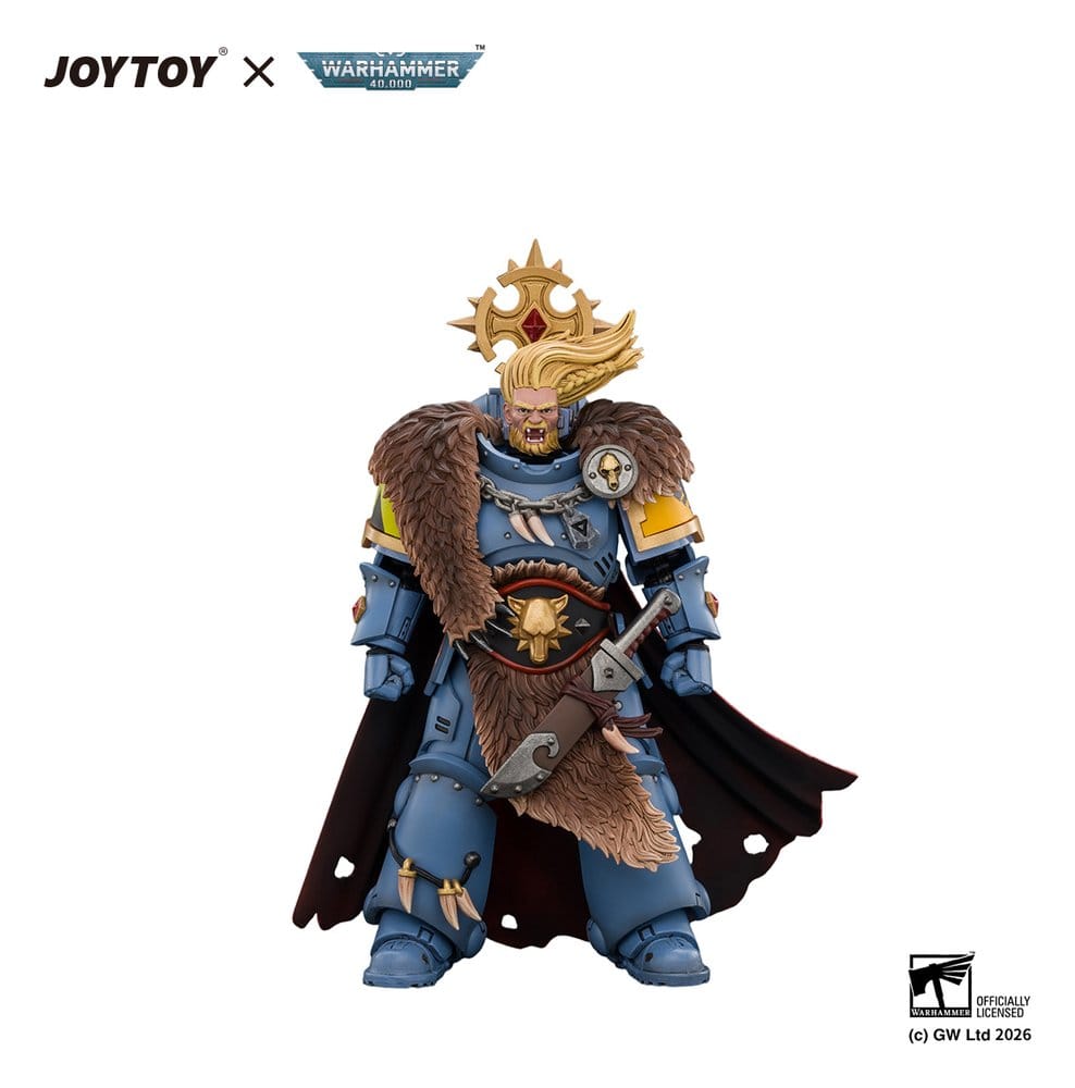 Space Marine Action Figure Space Wolves Wolf Guard Battle Leader - Joy Toy Action Figures