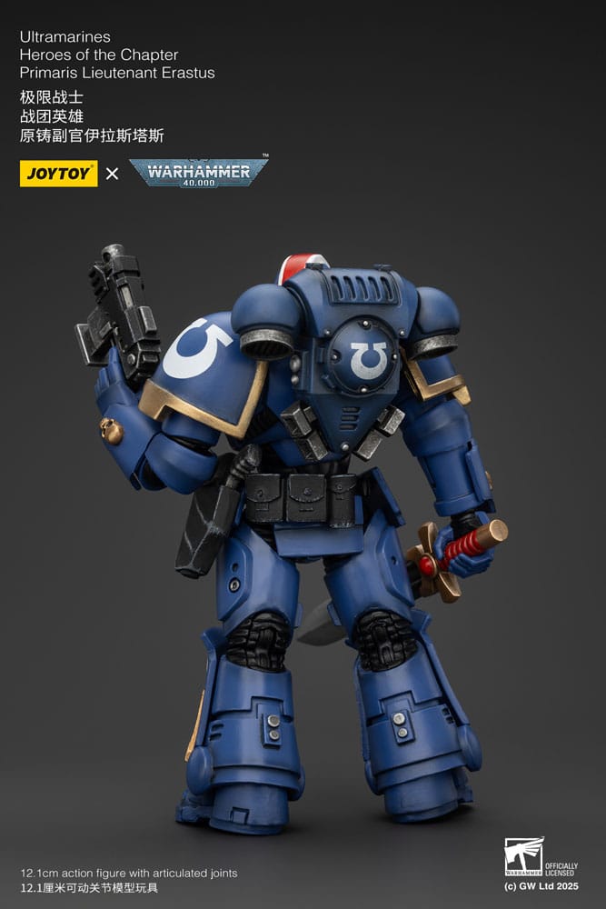 Warhammer 40k Action Figure 1/18 Ultramarines Heroes of the Chapter Primaris Lieutenant Erastus 20 cm