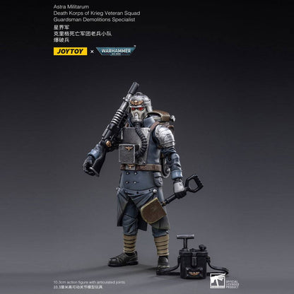 Warhammer 40k Action Figure 1/18 Death Korps of Krieg Veteran Squad Guardsman Demolitions Specialist - Joy Toy Action figures