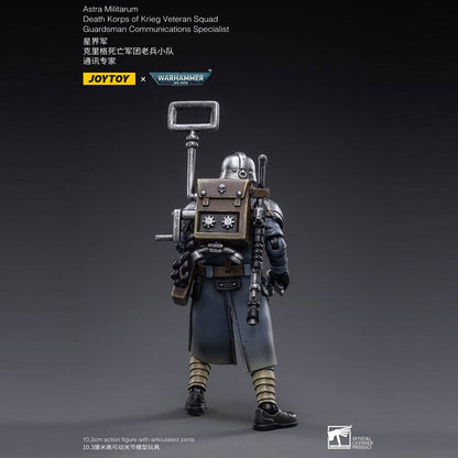 Warhammer 40k Action Figure 1/18 Death Korps of Krieg Veteran Squad Guardsman Communications Specialist - Joy Toy Action Figures