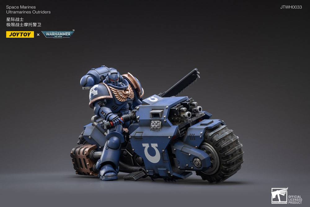 Warhammer 40k Vehicle 1/18 Ultramarines Outrider Bike 22 cm - Joy Toy (CN) Action figures