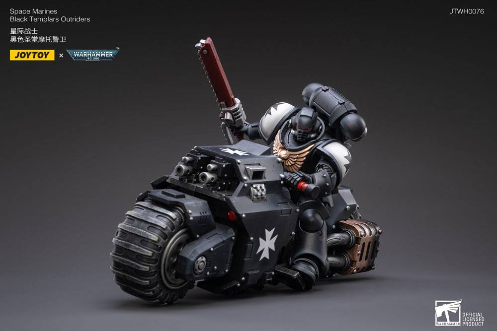 Warhammer 40k Vehicle 1/18 Black Templars Outrider Bike 22 cm - Joy Toy (CN) Action figures