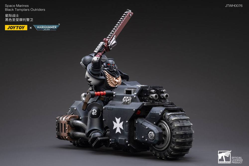 Warhammer 40k Vehicle 1/18 Black Templars Outrider Bike 22 cm - Joy Toy (CN) Action figures