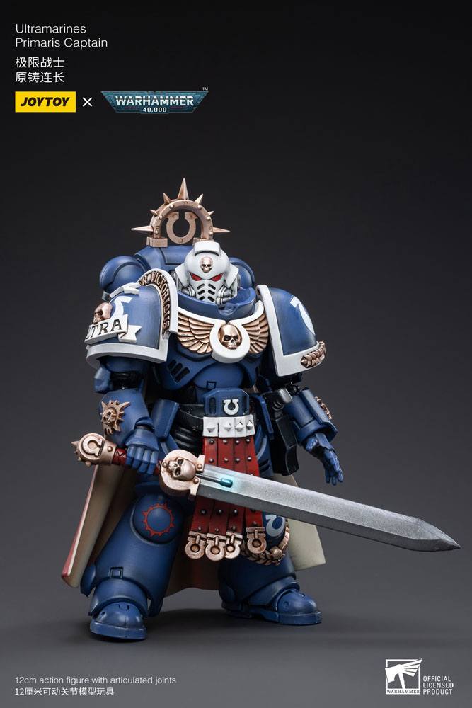 Warhammer 40k Action Figure 1/18 Ultramarines Primaris Captain - Joy Toy Action figures