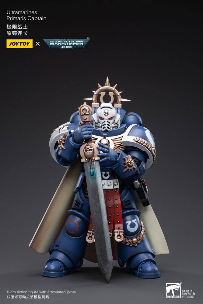 Warhammer 40k Action Figure 1/18 Ultramarines Primaris Captain - Joy Toy Action figures
