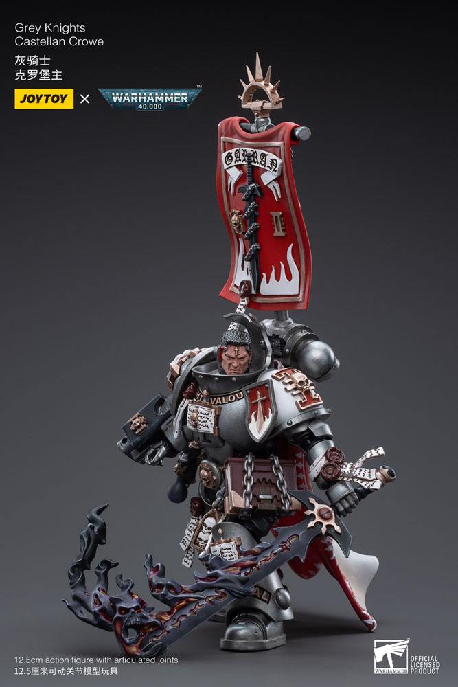 Warhammer 40k Action Figure 1/18 Grey Knights Castellan Crowe 12 cm - Joy Toy Action Figures