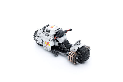 Warhammer 40k Vehicle 1/18 White Scars Raider-pattern Combat Bike 22 cm - Joy Toy Action Figures