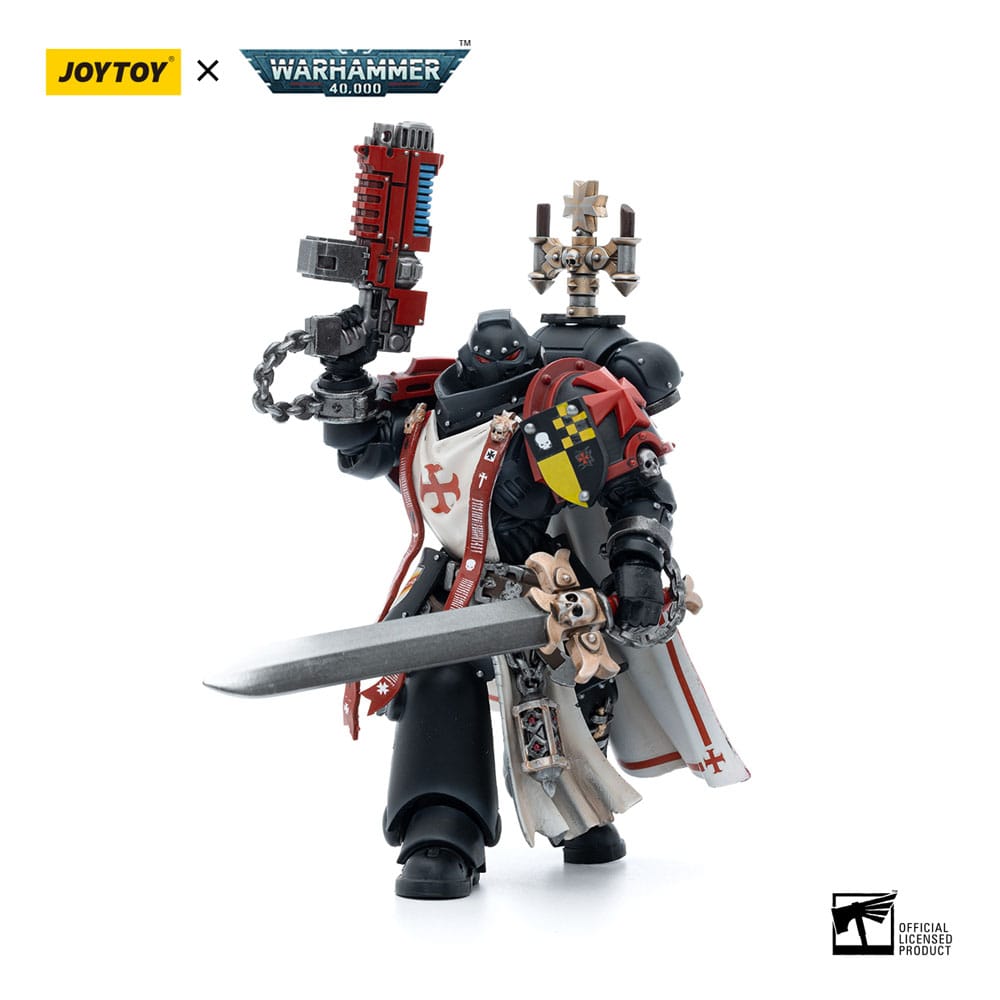 Warhammer 40k Action Figure 1/18 Black Templars Sword Brethren Brother Lombast - Joy Toy Action figures