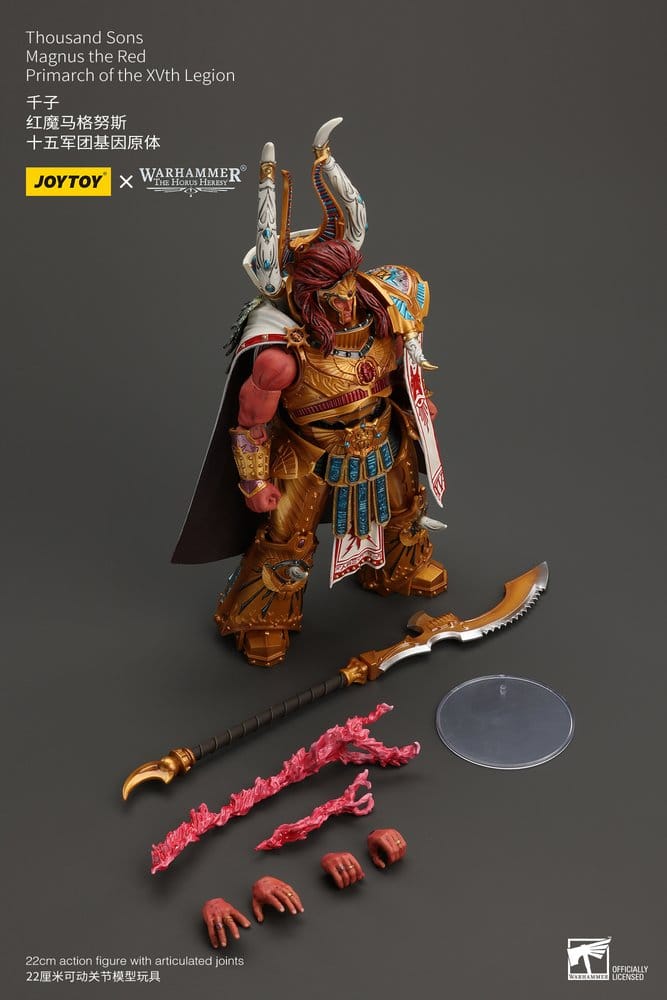 Warhammer The Horus Heresy Action Figure 1/18 Thousand sons Magnus the Red Primarch of the XVth Legion 22 cm - Joy Toy Action Figures