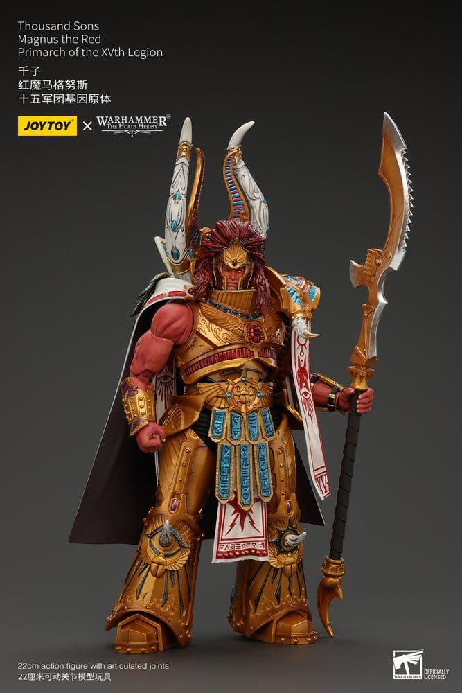 Warhammer The Horus Heresy Action Figure 1/18 Thousand sons Magnus the Red Primarch of the XVth Legion 22 cm - Joy Toy Action Figures