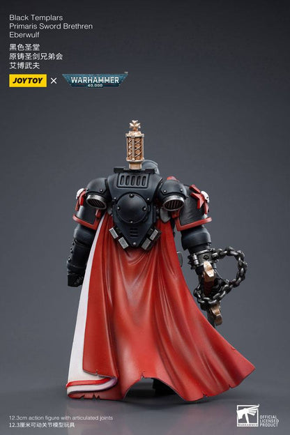 Warhammer 40k Action Figure 1/18 Black Templars Primaris Sword Brethren Eberwulf 12 cm - Joy Toy Action Figures