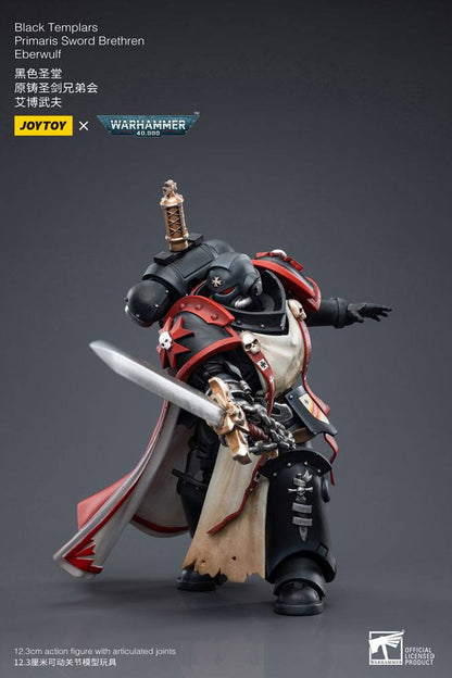 Warhammer 40k Action Figure 1/18 Black Templars Primaris Sword Brethren Eberwulf 12 cm - Joy Toy Action Figures