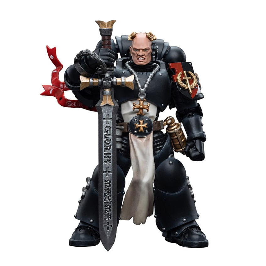Warhammer 40k Action Figure 1/18 Black Templars Emperor's Champion Bayard's Revenge - Joy Toy Action figures
