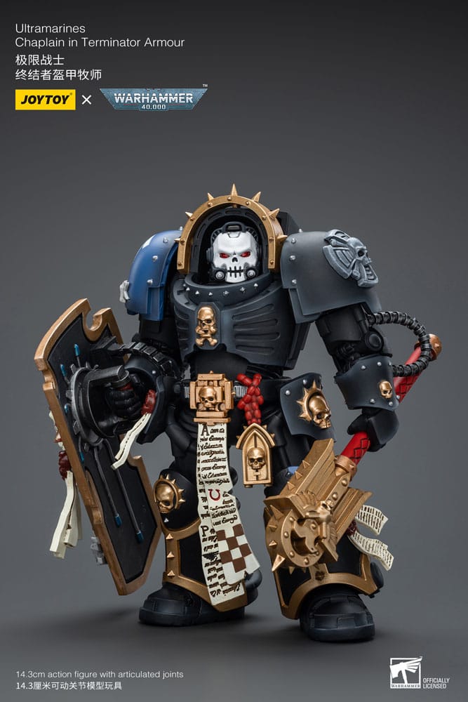 Warhammer 40k Action Figure 1/18 Ultramarines Chaplain in Terminator Armour - Joy Toy Action figures