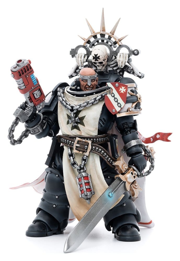 Warhammer 40k Action Figure 1/18 Black Templars Marshal Baldeckrath 12 cm - Joy Toy Action Figures