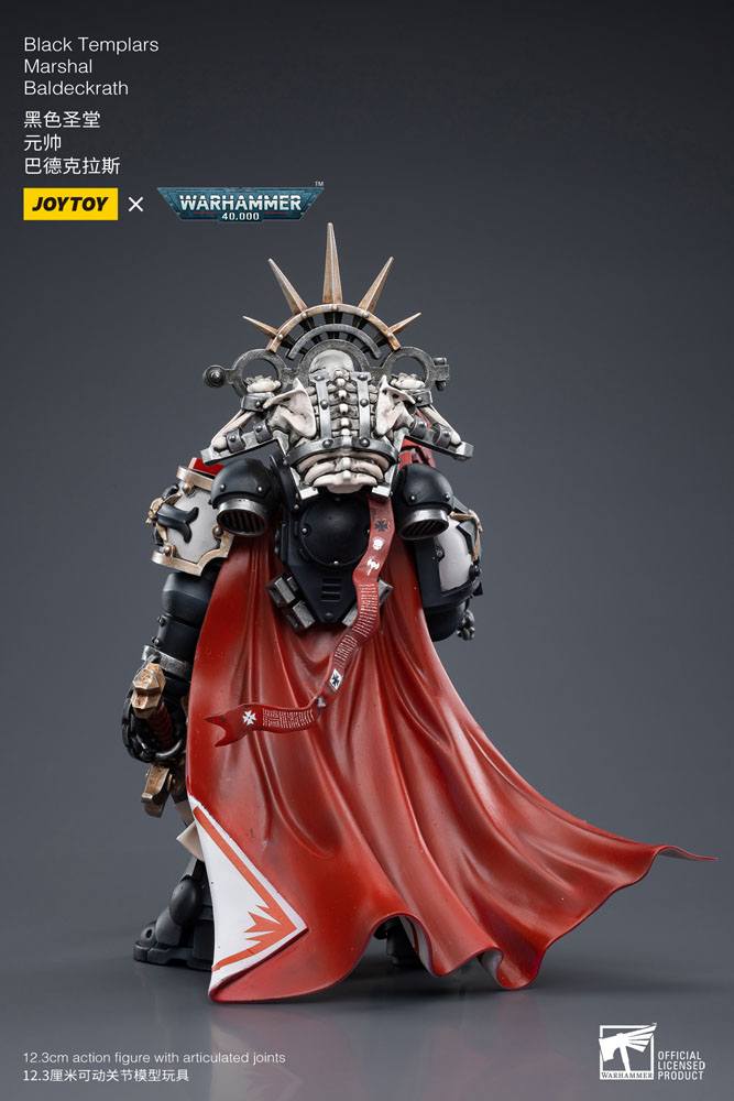 Warhammer 40k Action Figure 1/18 Black Templars Marshal Baldeckrath 12 cm - Joy Toy Action Figures