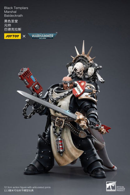 Warhammer 40k Action Figure 1/18 Black Templars Marshal Baldeckrath 12 cm - Joy Toy Action Figures
