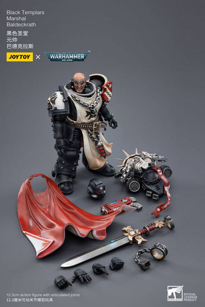 Warhammer 40k Action Figure 1/18 Black Templars Marshal Baldeckrath 12 cm - Joy Toy Action Figures