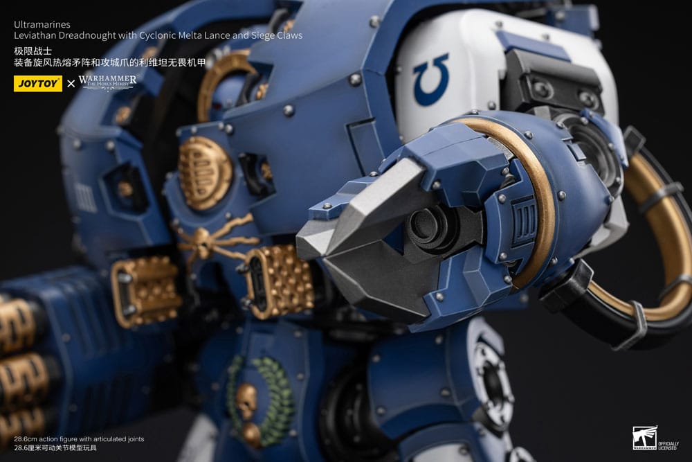 Warhammer The Horus Heresy Action Figure 1/18 Ultramarines Leviathan Dreadnought with Cyclonic Melta Lance And Siege Claws 29 cm - Joy Toy Action figures