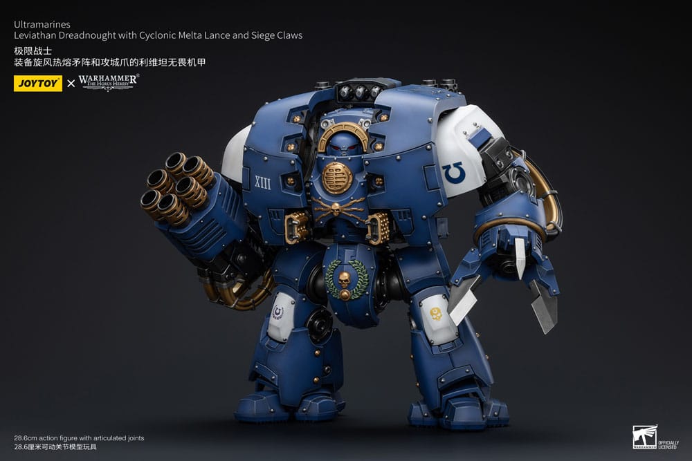 Warhammer The Horus Heresy Action Figure 1/18 Ultramarines Leviathan Dreadnought with Cyclonic Melta Lance And Siege Claws 29 cm - Joy Toy Action figures