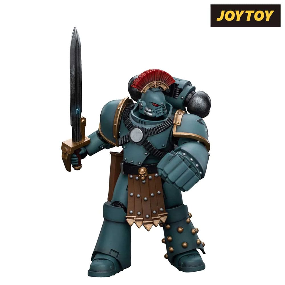 Warhammer The Horus Heresy Action Figure 1/18 Sons of Horus MKIV Tactical Squad Sergeant with Power Fist - Joy Toy Action figures