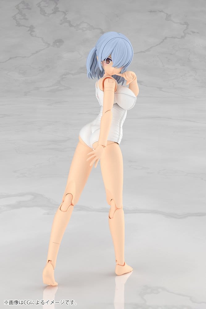 Frame Arms Girl Plastic Model Kit Mizuki School Swimsuits White Ver. 16 cm - Kotobukiya Model Kits