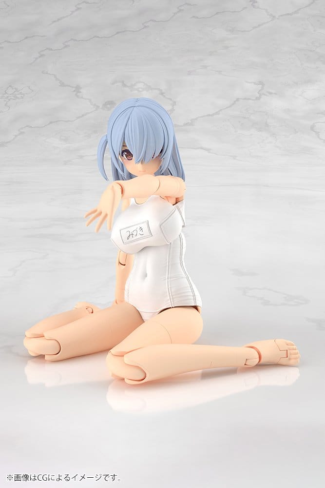 Frame Arms Girl Plastic Model Kit Mizuki School Swimsuits White Ver. 16 cm - Kotobukiya Model Kits