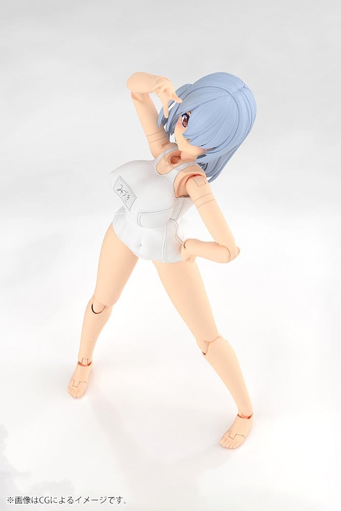 Frame Arms Girl Plastic Model Kit Mizuki School Swimsuits White Ver. 16 cm - Kotobukiya Model Kits